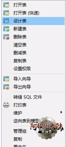 删除该表
